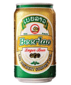 Bia lào vàng lon 330ml