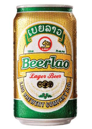 Bia lào vàng lon 330ml