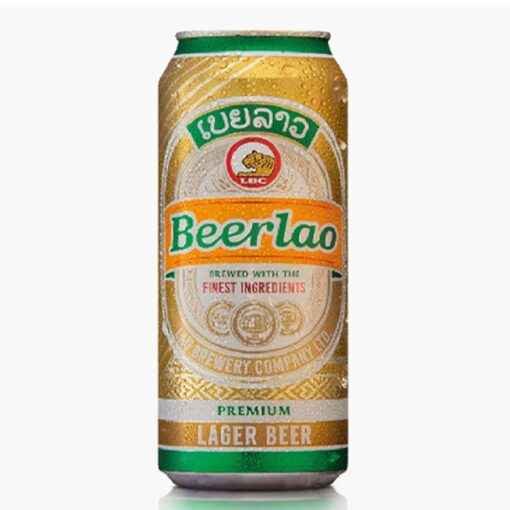 Bia Lào Vàng lon 500ml