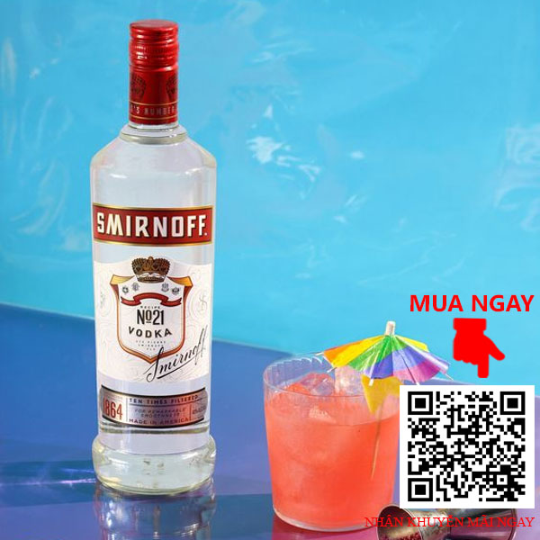 Rượu Vodka Smirnoff Red