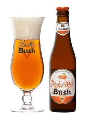 Bia chai Pêche Mel Bush 330ml