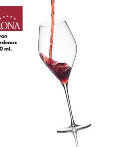 Ly rượu vang đỏ Rona Swan Bordeaux
