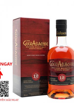 Rượu Whisky Glenallachie 12 YO Ruby Port Wood Finish