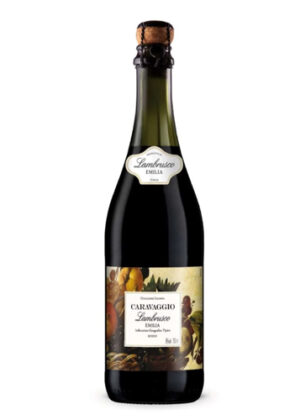 Rượu vang nổ Caravagio Lambrusco Emilia Amabile Rosso