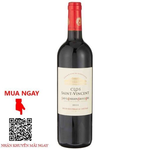 Vang Pháp đỏ Clos Saint Vincent