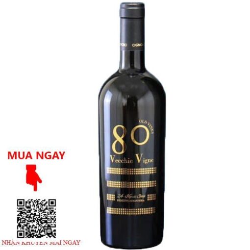 Ruợu vang Ý 80 Vecchie Vigne 24 Karat Gold