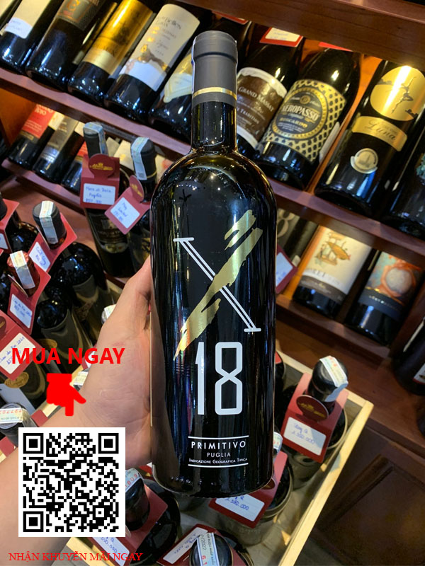 Rượu Vang X18 Primitivo Puglia