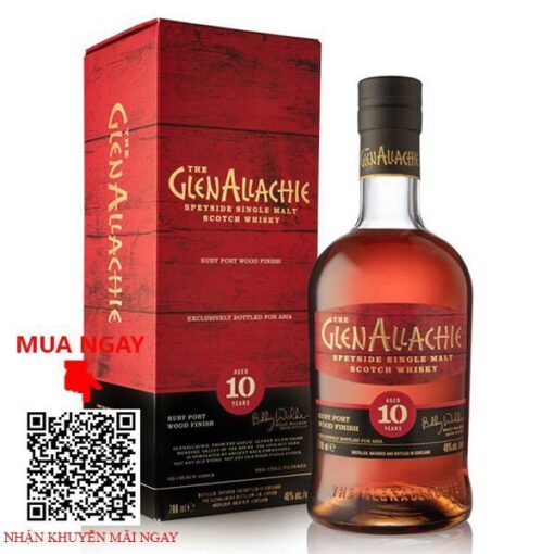 rượu whisky glenallachie asia exclusive 10 year old ruby port wood finish