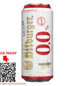 bia đức bitburger 0% - lon 500ml