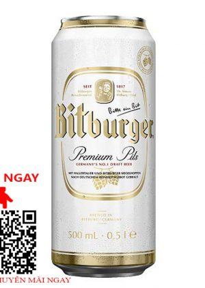 bia đức bitburger lon 500ml