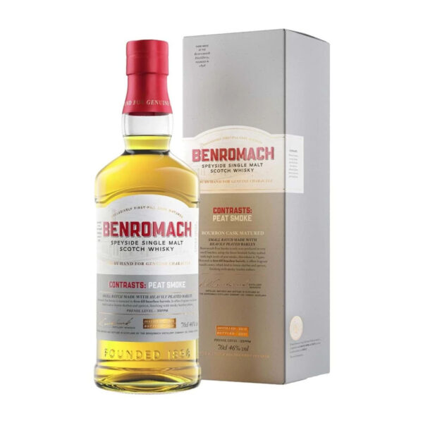 rượu benromach 2014 contrasts peat smoke bourbon cask