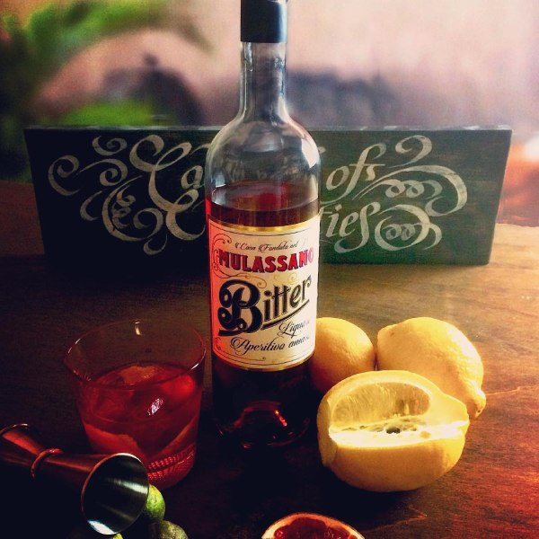 rượu gin mulassano bitter 25% chai 700ml