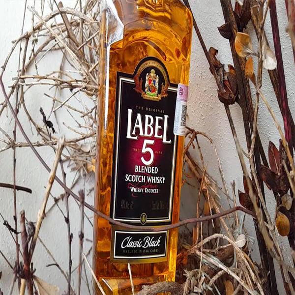 rượu label 5 classic black 40% chai 700ml