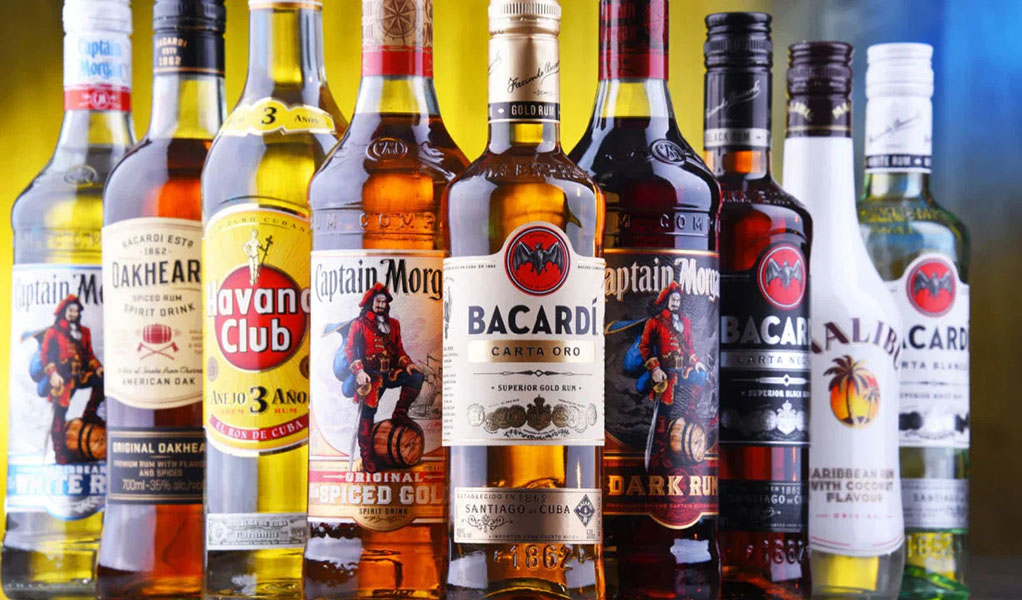 combo 4 chai rượu rum đáng uống