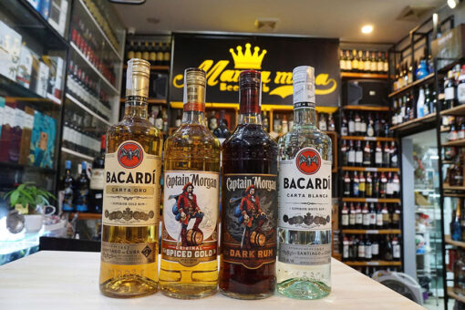 Combo 4 chai rượu rum đáng uống