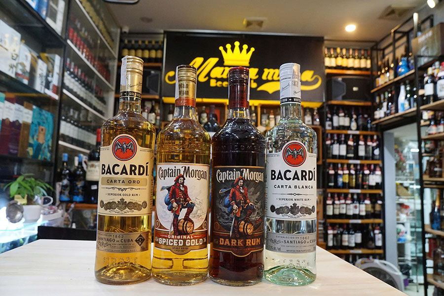 Combo 4 chai rượu rum đáng uống Combo 4 chai rượu rum đáng uống