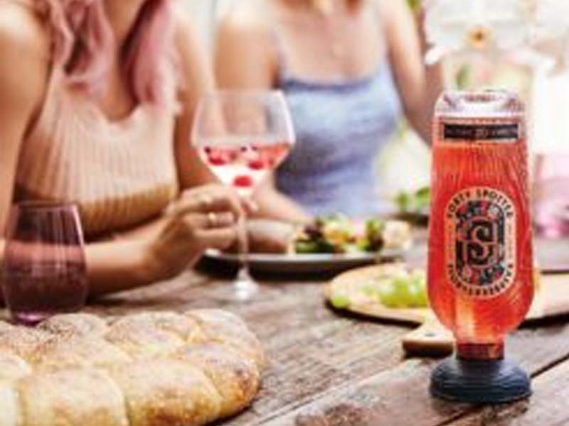 gin forty spotted raspberry & rose