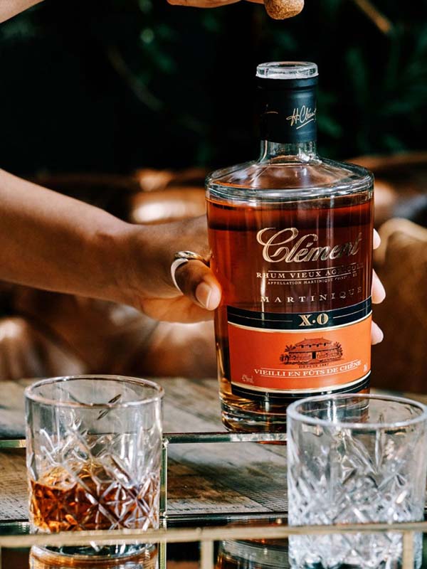 rum clement xo - rhum vieux agricole 