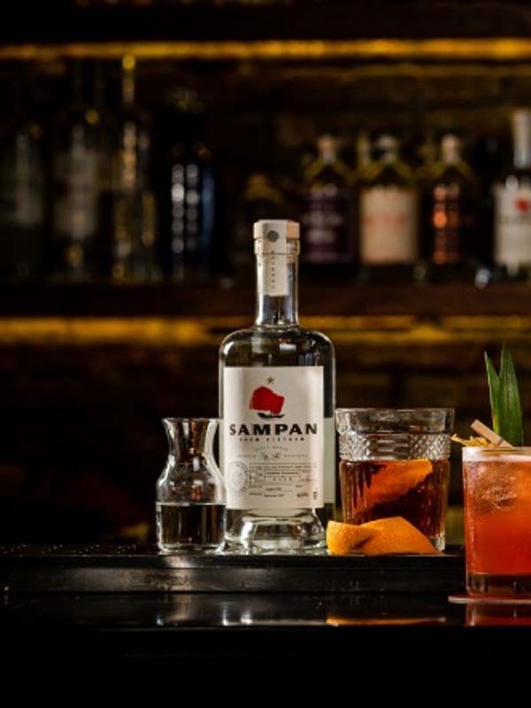 sampan 43% - white rhum vietnam