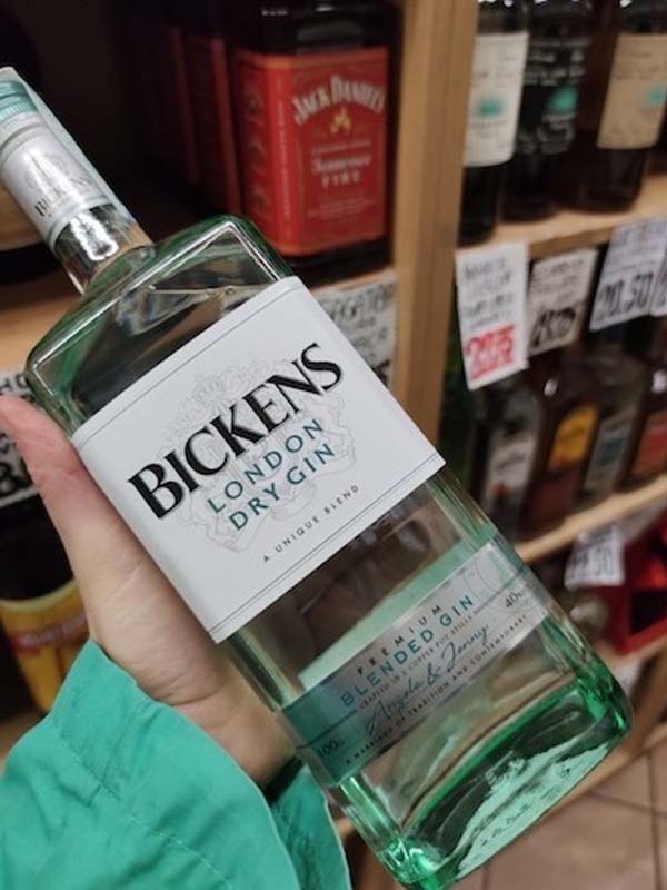 gin bickens london dry gin
